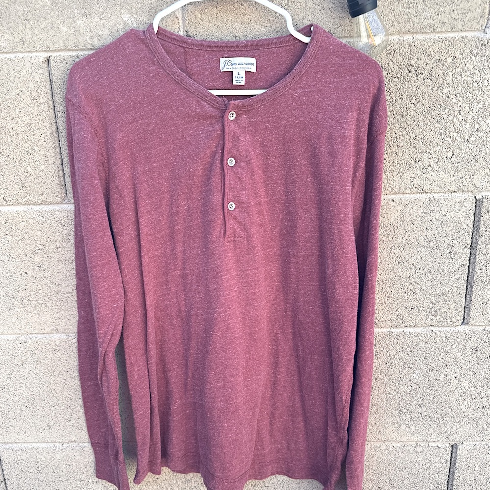 J.Crew Men’s LS Henley L
